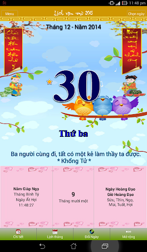 Lịch vạn sự - Tử vi 2015