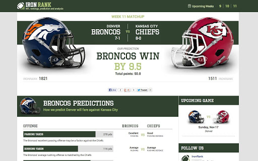 【免費運動App】IronRank: NFL Predictions-APP點子