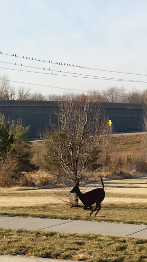 Jumping Deer Sculpture at Hunters Ridge
