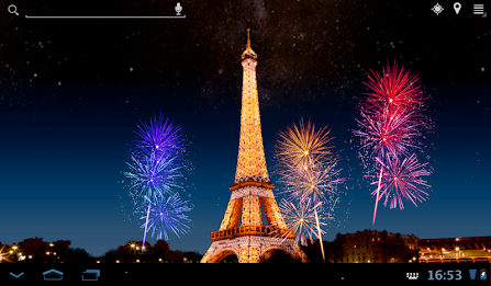 Eiffel Tower Fireworks LWP poster 2
