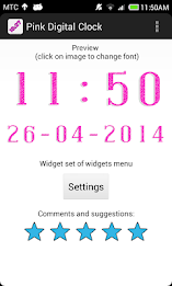 Pink Digital Clock poster 5