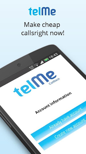 TelMe CallBack. Cheap Calls