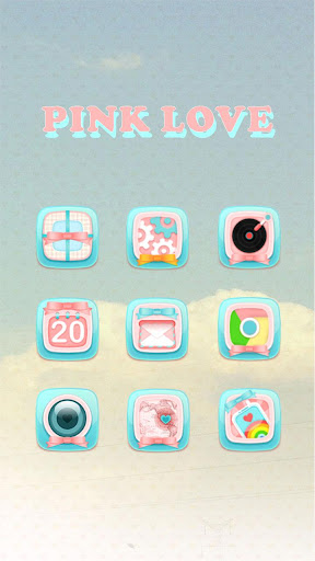 Pink Love Hola Launcher Theme
