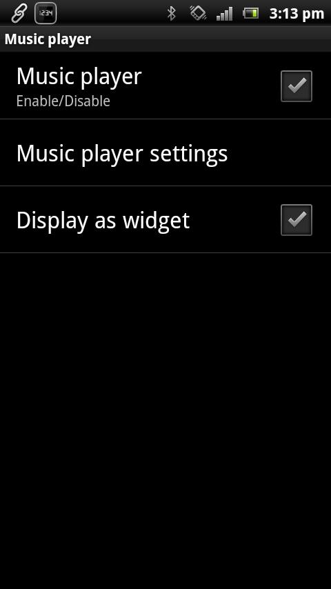 Music Player Smart Extension Screen 2
