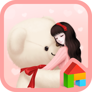 lovely girl hug dodol theme.apk 4.1