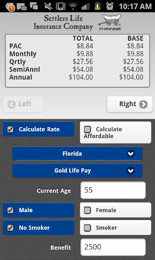 Settlers Life Rate Calculator