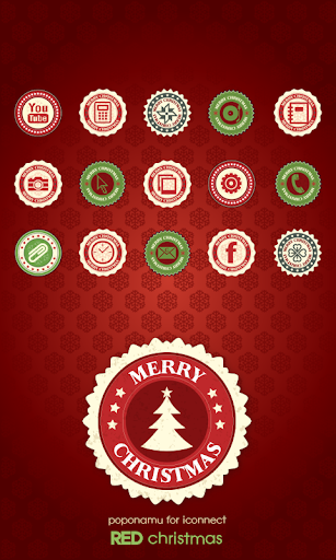 【免費個人化App】Red Christmas Icon theme-APP點子