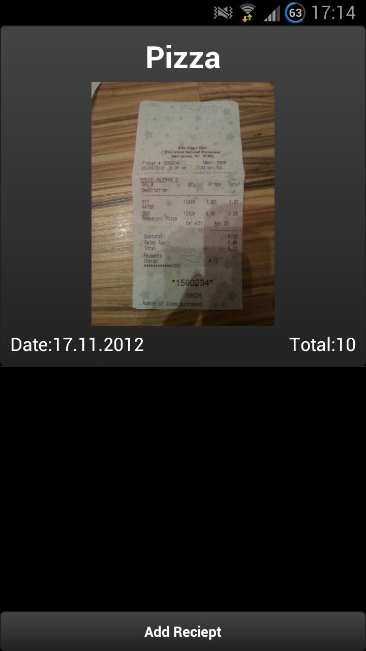 IReceipt Screen 3