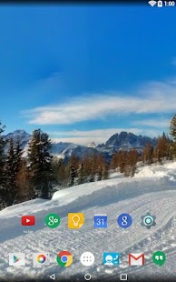 download Panorama Wallpaper:Snowy Mntns free