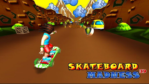 【免費賽車遊戲App】Skate Board Madness ( 3D Game)-APP點子