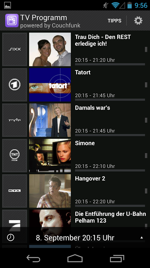 TVProgramm App heute Android Apps on Google Play