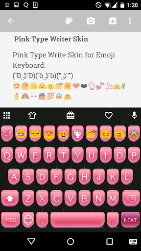 【免費個人化App】Pink Type Writer Keyboard-APP點子