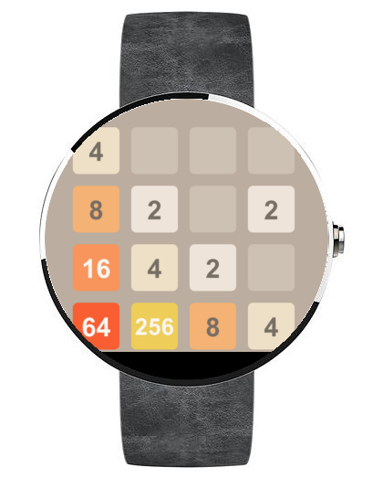 2048 - Android Wear Screen 3