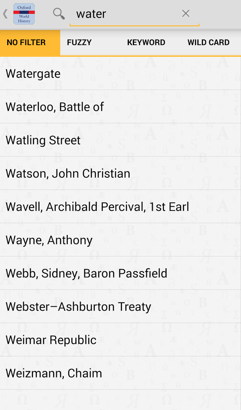 Oxford Dictionary of History Screen 3