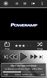 Free Poweramp Skin White Neon APK