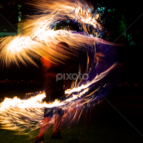 Fire dancer by Yu Tsumura - Abstract Fire & Fireworks