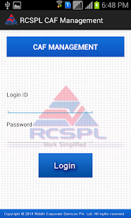 RCSPL CAF Management - screenshot thumbnail