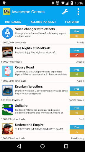 AppBrain Awesome Games 3.7.3 screenshots 1