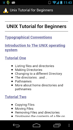 【免費教育App】Unix Tutorial for Beginners-APP點子