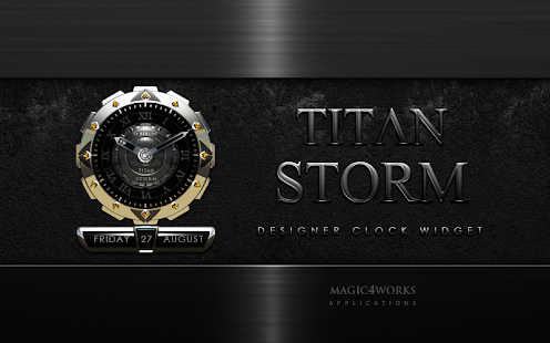 clock widget TITAN STORM