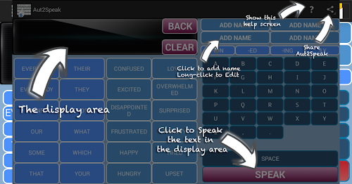 Android application Aut2Speak screenshort