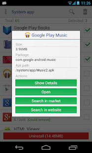 system app remover pro Screenshot
