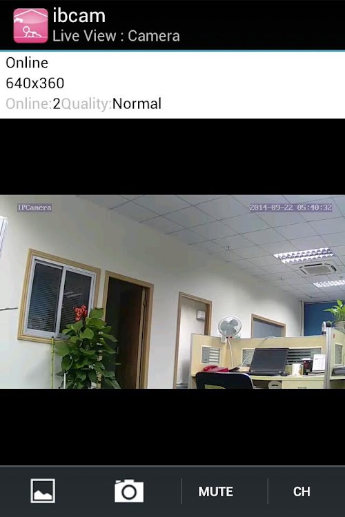 Android application ibcam screenshort
