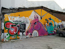 Mural Artístico El Caballo Enojao