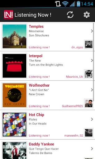 Last.fm listening now