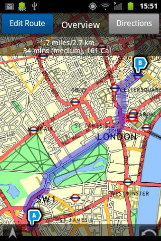 Android application walkit.com screenshort