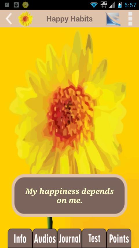 Android application Happy Habits: Choose Happiness screenshort