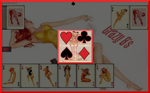 【免費紙牌App】Crazy 8's: Pin-up edition-APP點子