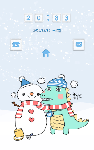 【免費個人化App】아기공룡용용(눈사람) 고락커 테마-APP點子