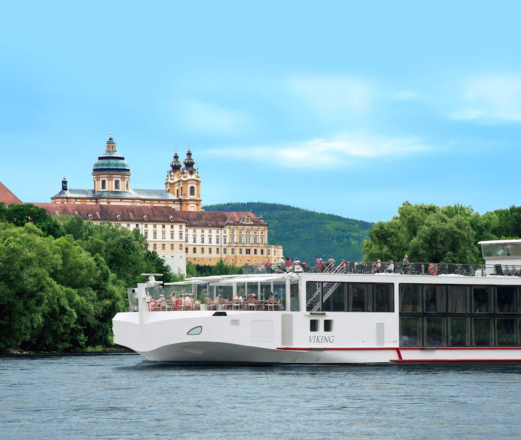 Discover the beauty of Austria's historic town Melk on a river cruise aboard the Viking Freya cruise ship. 