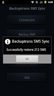 download Backuptrans SMS Sync free