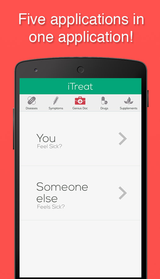 iTreat - Your Companion Doctor Screen 1
