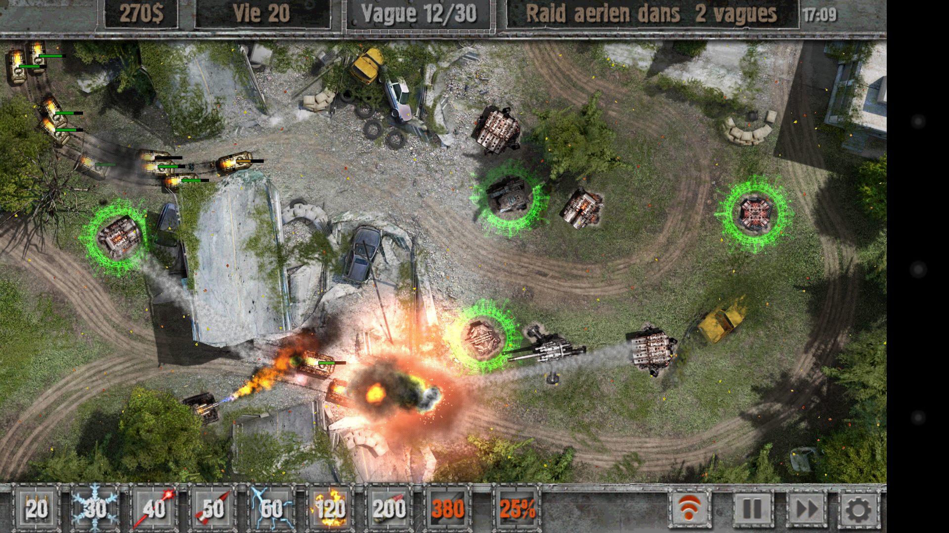 Android application Defense Zone 2 HD screenshort