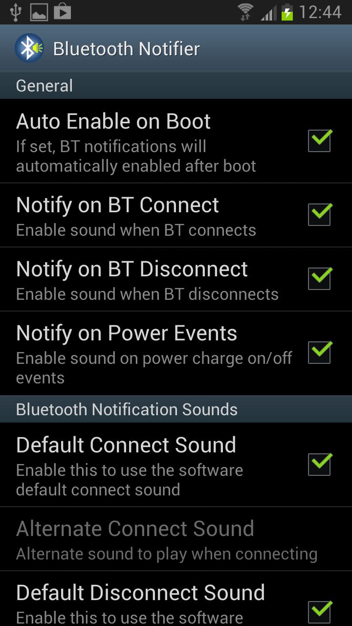 Bluetooth Notifier Screen 2