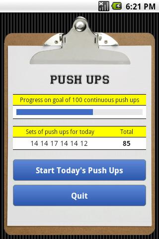   Push Ups – kuvakaappaus 