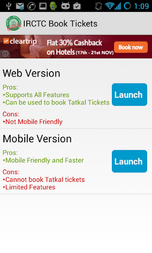 IRCTC Book Tickets