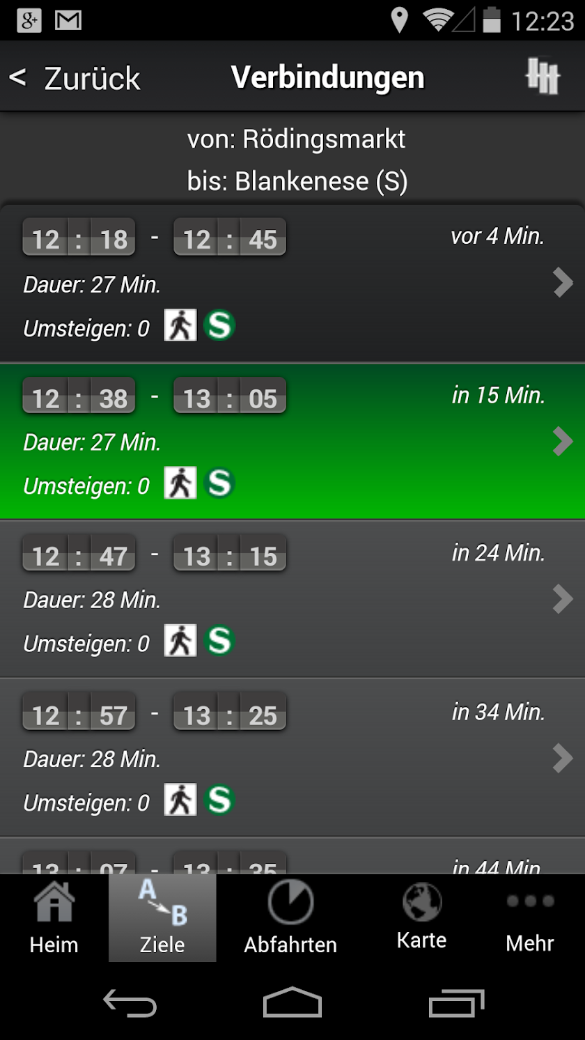 A+ Hamburg Trip Planner Screen 3