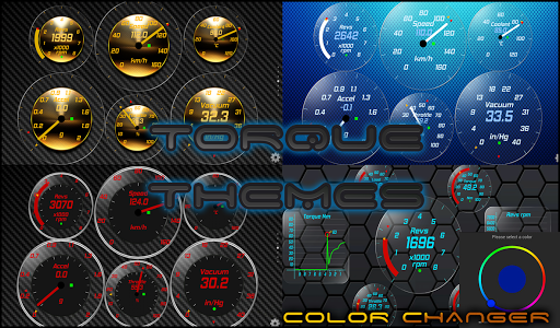 Gold OBD 2 Torque Theme