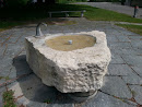 Brunnen aus Stein gehauen
