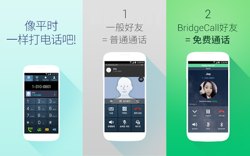 BridgeCall – 简便的免费通话