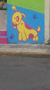 Mural Happy Dog