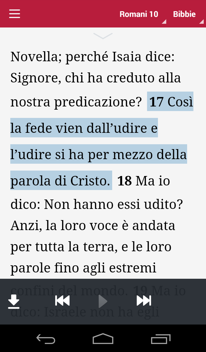 Android application Bible - Audio & Video Bibles screenshort