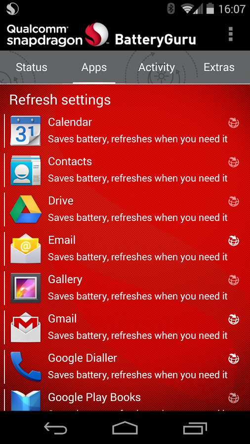 Snapdragon™ BatteryGuru - screenshot