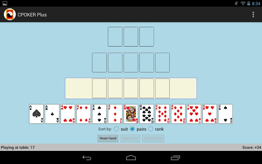 CPOKER Plus Chinese Poker Screen 2