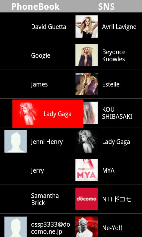 Android application ContactsImagePlus screenshort