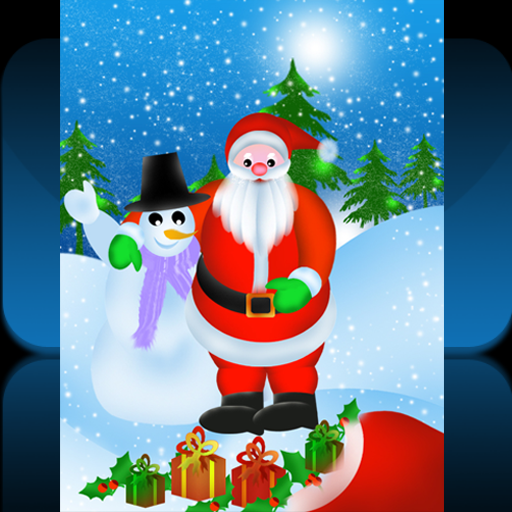 Santa With Snowman LOGO-APP點子